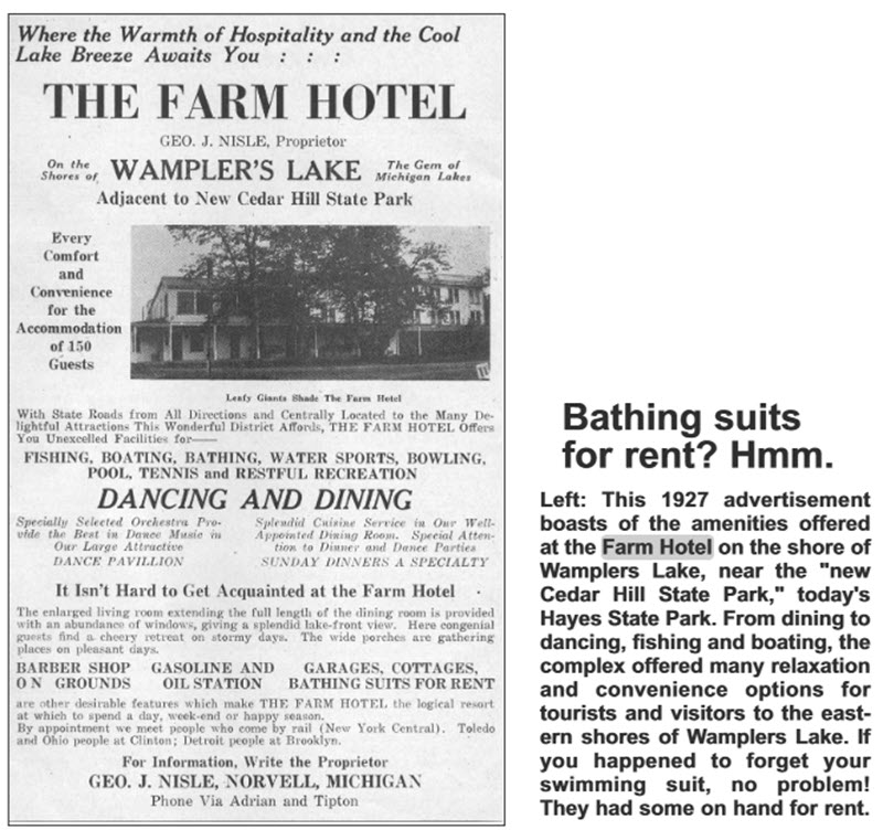 Farm Hotel - 1927 Ad (newer photo)